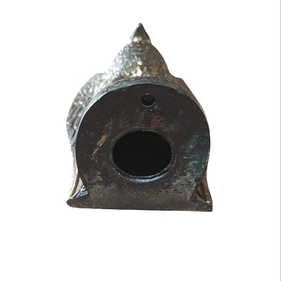 Rare Antique Solid Brass Flagstaff Eagle Dark Acadia Rustic Statue Patriotic - Picture 5 of 5